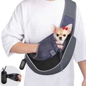 Pet Carrier Sling for Dogs - Gray